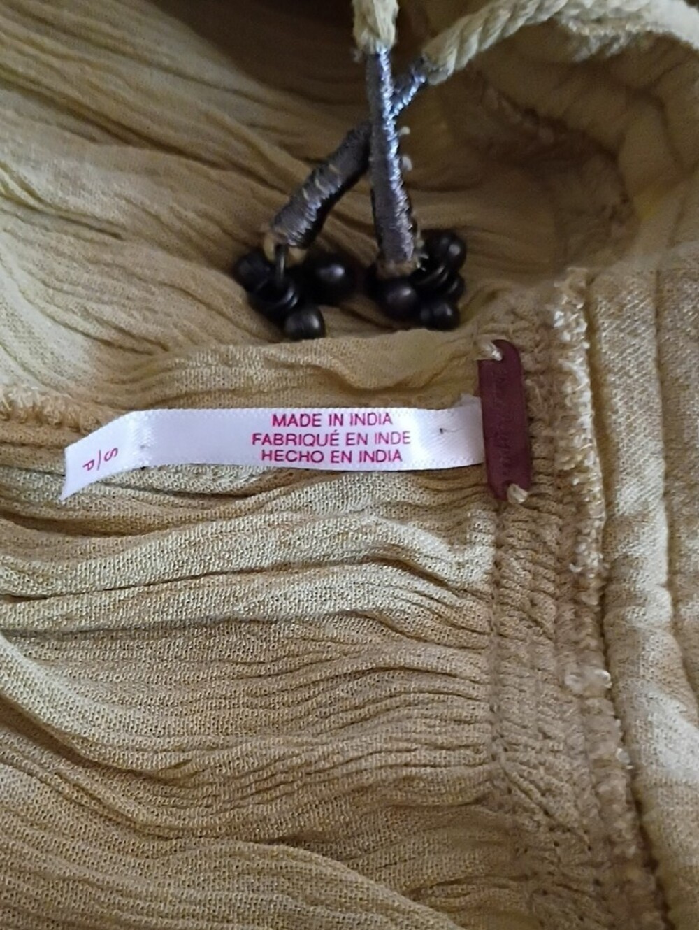Free People Yellow Smocked Ruffle-Tier Maxi Skirt - Picture 3 of 5